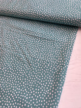 Load image into Gallery viewer, Mint irregular dots cotton fabric - 1/2 mtr