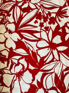 Ruby Large Floral Fabric - 1/2mtr - Dressmaking Fabric