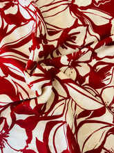 Load image into Gallery viewer, Ruby Large Floral Fabric - 1/2mtr - Dressmaking Fabric