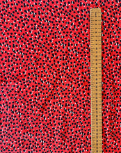 Load image into Gallery viewer, Red Ditsy Print Fabric - 1/2mtr - Dressmaking Fabric