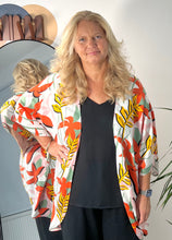 Load image into Gallery viewer, Long Summer Jacket Kit - Orange leaf viscose