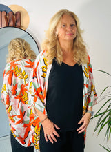 Load image into Gallery viewer, Long Summer Jacket Kit - Orange leaf viscose