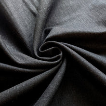Load image into Gallery viewer, Fabric Remnant - black linen/viscose - 130cms