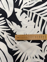 Load image into Gallery viewer, Fabric Remnant - black palm viscose - 80cms