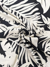 Load image into Gallery viewer, Fabric Remnant - black palm viscose - 80cms