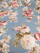 Load image into Gallery viewer, Duck Egg Floral Outdoor Fabric - 1/2 x metre