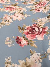 Load image into Gallery viewer, Duck Egg Floral Outdoor Fabric - 1/2 x metre