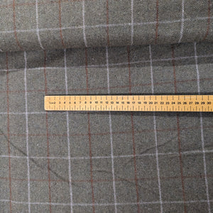 Checked wool mix fabric - 1/2mtr