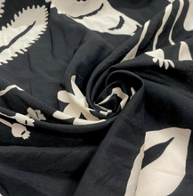 Load image into Gallery viewer, Large Abstract Print Lawn Fabric - remnant 70cm x 130cm