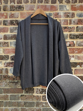 Load image into Gallery viewer, Roll Collar Cardigan Kit - Grey Sweatshirting