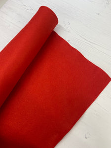 Red Felt Fabric - 1/2mtr