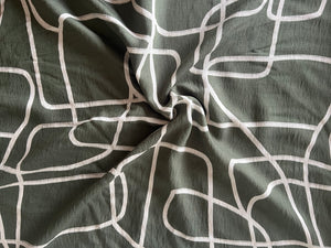 Follow that Line - Viscose Fabric - Dressmaking Fabric
