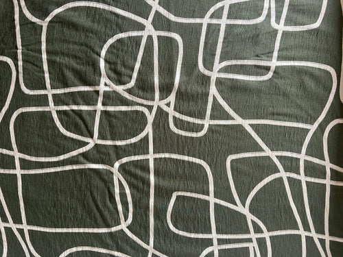 Follow that Line - Viscose Fabric - Dressmaking Fabric