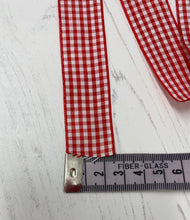 Load image into Gallery viewer, Red Gingham Wide Ribbon