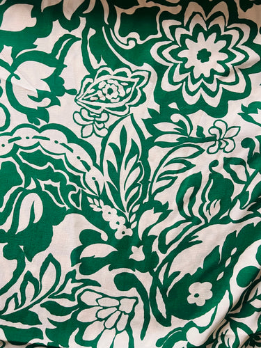 Summer Green Floral - Dressmaking Fabric