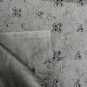 Embroidery Anglaise x 1/2mtr - Black or White