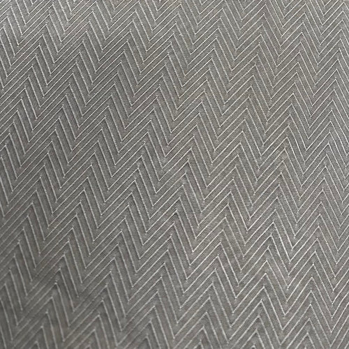 Cupro grey herringbone x 1/2mtr - Dressmaking Fabric