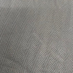 Cupro grey herringbone x 1/2mtr - Dressmaking Fabric
