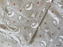 Load image into Gallery viewer, Miffy bunny grey jersey fabric - 1/2mtr