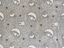 Load image into Gallery viewer, Miffy bunny grey jersey fabric - 1/2mtr