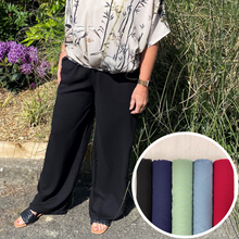 Load image into Gallery viewer, Wide Leg Trousers Kit (sizes 10-28) plain viscose - more colour options available