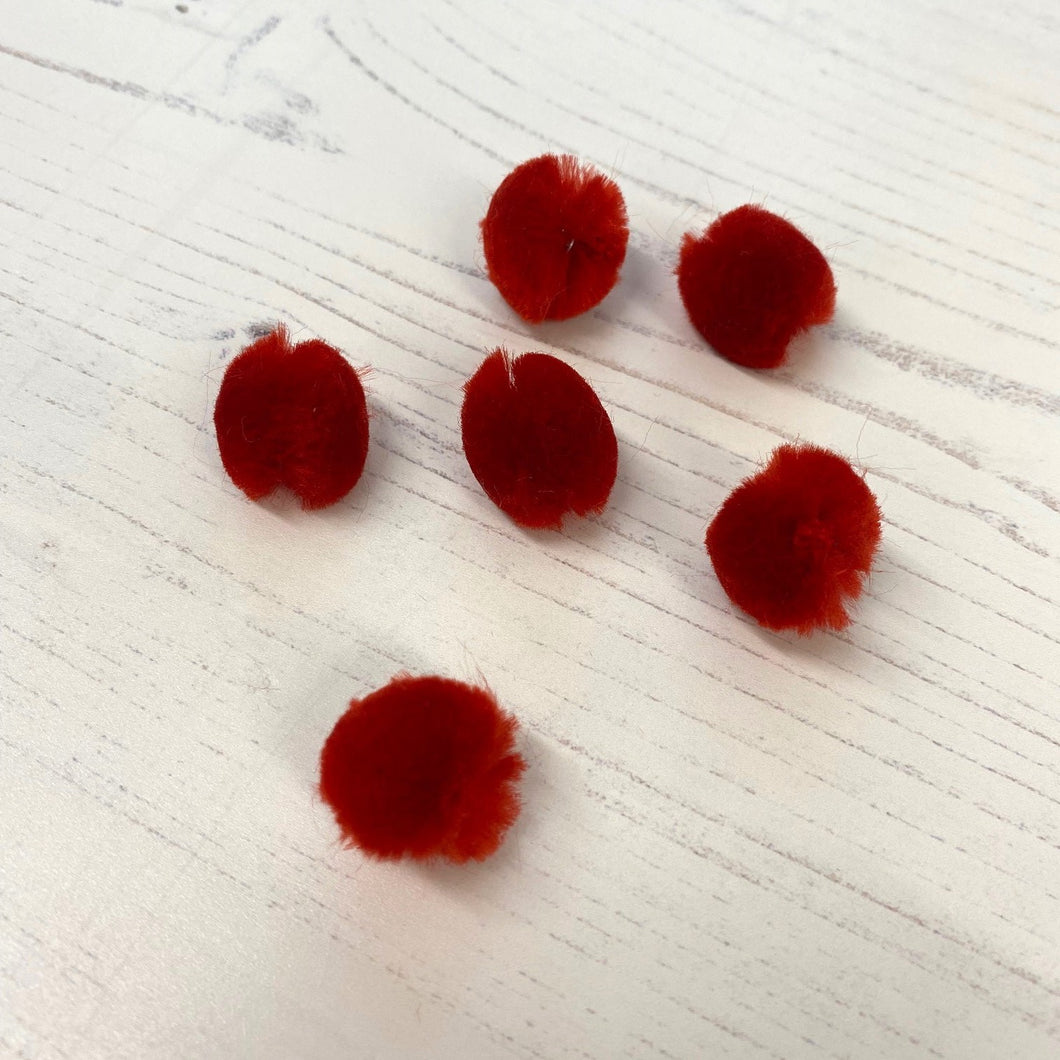 Red Pom Pom - used as gingerbread noses