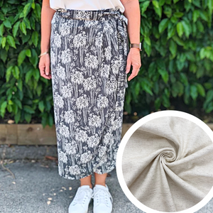 Wrap Skirt Kit (sizes 10-28) linen viscose mix - more colour options available