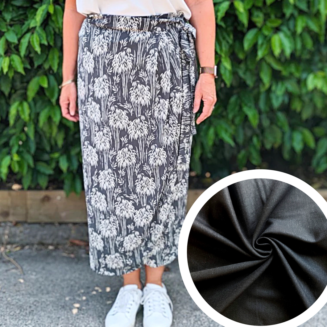 Wrap Skirt Kit (sizes 10-28) linen viscose mix - more colour options available