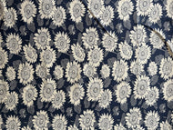 Sunflower Navy - Dressmaking Fabric
