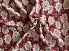 Load image into Gallery viewer, Sunflower Rust - Dressmaking Fabric