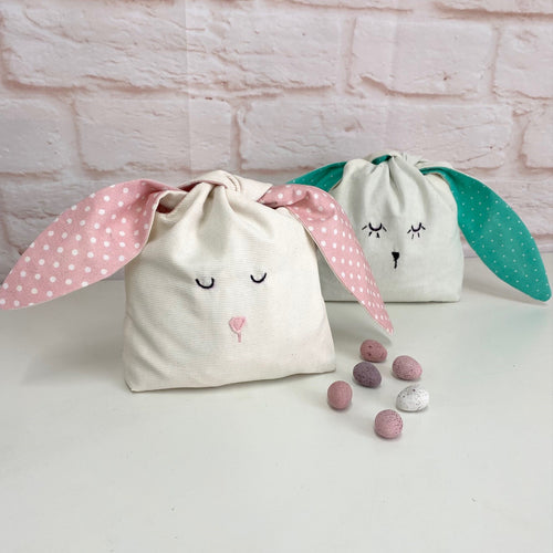 Bunny Tie Ears Treat Bags Kit - set of 2