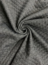 Load image into Gallery viewer, Fabric Remnant - Grey Quilted Jersey - 140cms