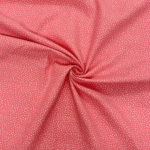 Pink tiny irregular dot cotton fabric - 1/2 mtr