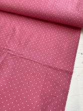 Load image into Gallery viewer, Mid-Pink Pinspot cotton fabric - 1/2 mtr