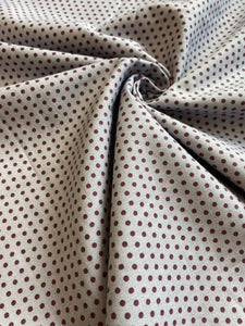 Lilac and Purple Dot cotton fabric - 1/2 mtr