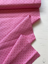 Load image into Gallery viewer, Pink and red pin spot fabric - 1/2 mtr