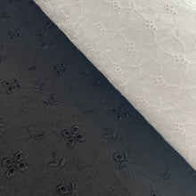 Load image into Gallery viewer, Embroidery Anglaise x 1/2mtr - Black or White