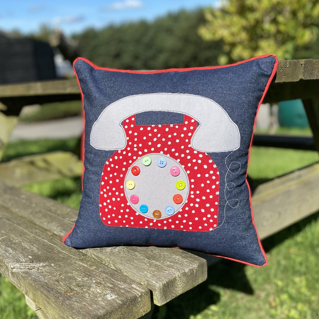 Telephone Applique Cushion Sewing Pattern