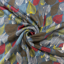 Load image into Gallery viewer, Simple Jersey Top Kit - Blue/teal leaves