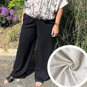 Wide Leg Trousers Kit (sizes 10-28) linen viscose - more colour options available