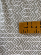 Load image into Gallery viewer, Light grey geometric cotton fabric (wide) - 1/2 mtr