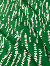 Load image into Gallery viewer, Green dashes viscose - 1/2mtr