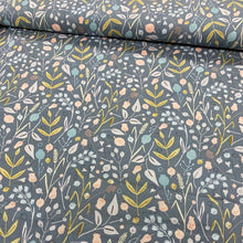 Load image into Gallery viewer, Sage Green Pastel Floral Cotton Fabric - 1/2m