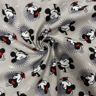 Classic Mickey Mouse Cotton Fabric 1/2m
