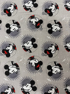 Classic Mickey Mouse Cotton Fabric 1/2m