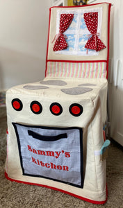 Over the chair play kitchen shop