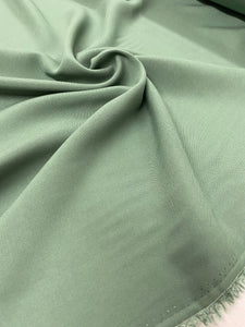 Plain sage green viscose fabric - 1/2mtr