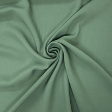 Load image into Gallery viewer, Plain sage green viscose fabric - 1/2mtr