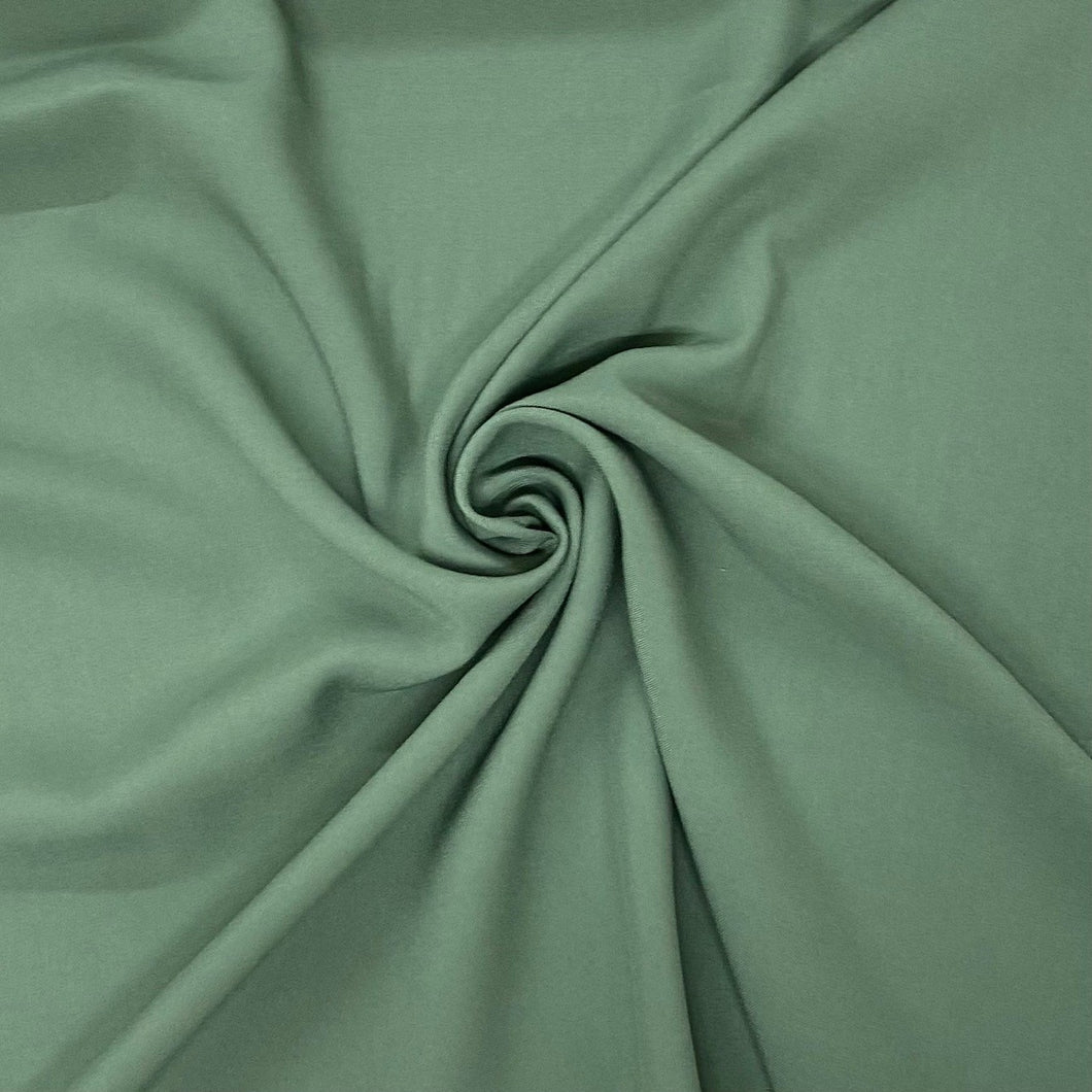 Plain sage green viscose fabric - 1/2mtr