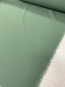 Plain sage green viscose fabric - 1/2mtr